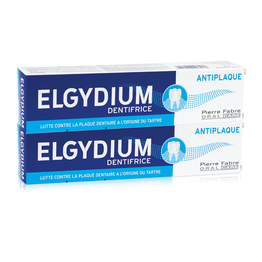 image ELGYDIUM Anti plaque lot de 2x75ml Dentifrice
